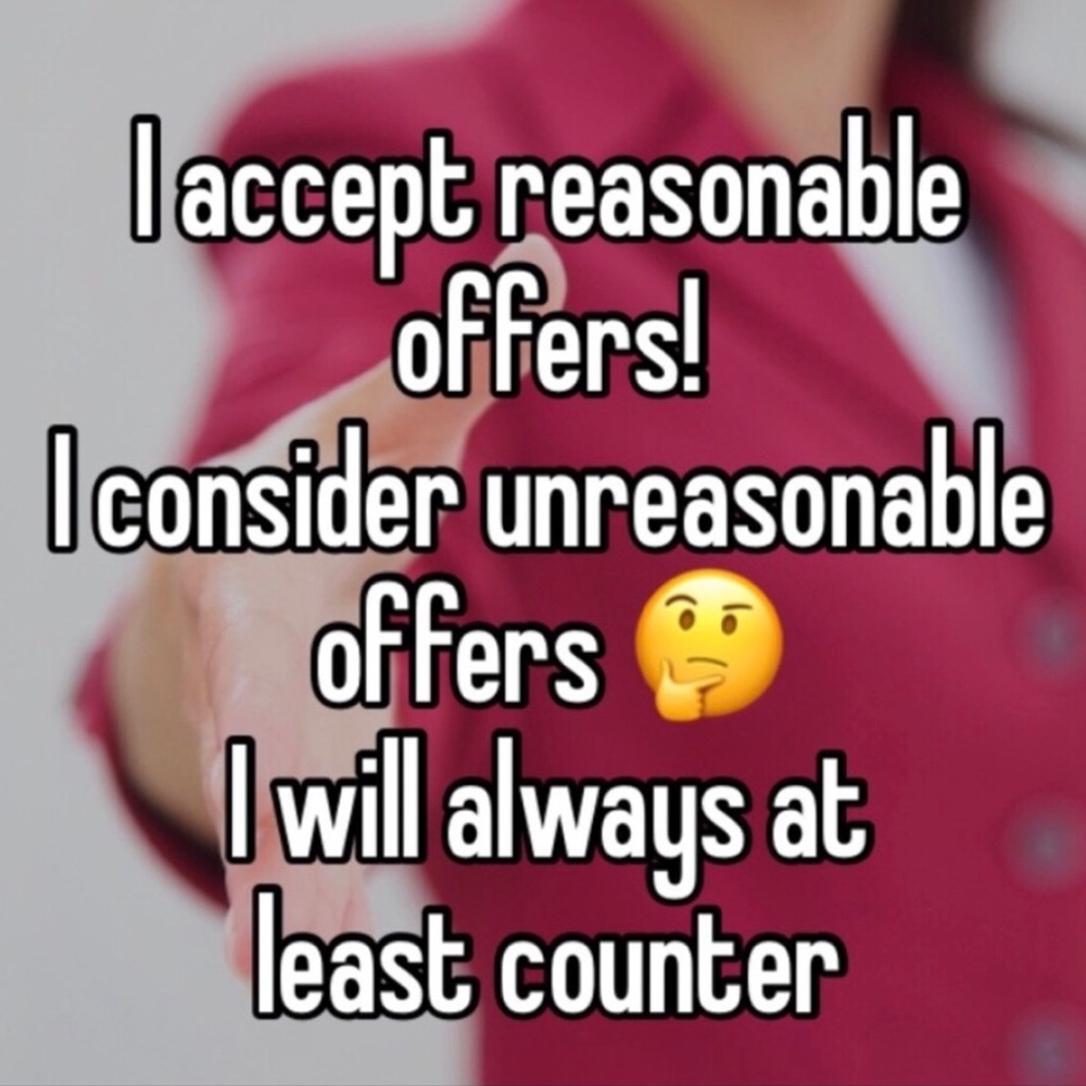 Offers welcome!